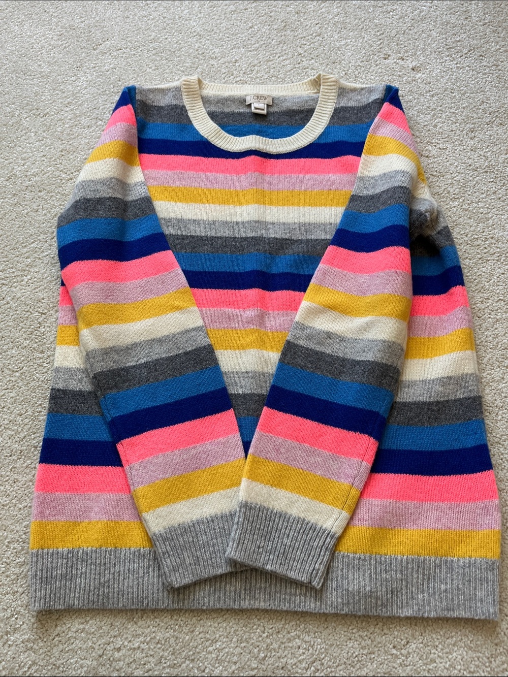 J Crew Striped Sweater, like new!